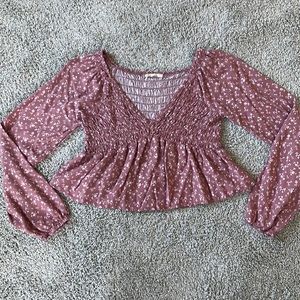 Floral print long sleeve